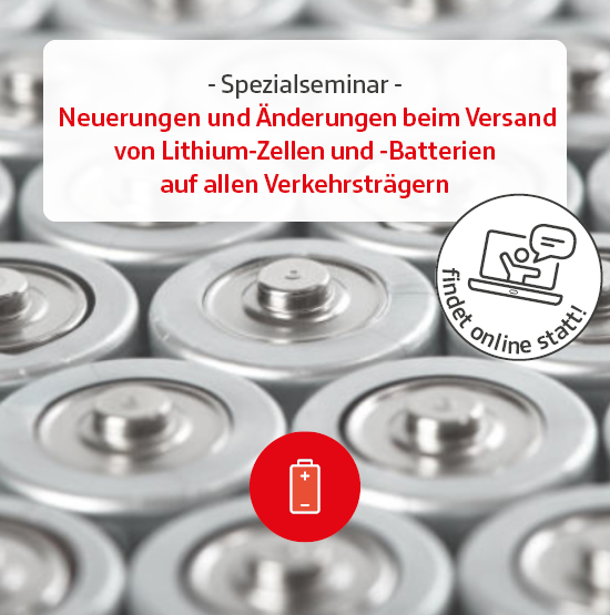 Online Seminar Zu Neuerungen Und Änderungen Beim Versand Von Lithium Zellen Und Batterien Auf 3862